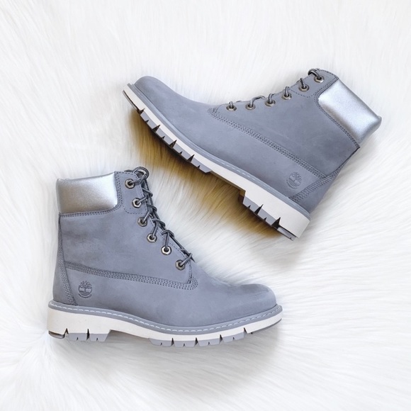 Timberland Lucia Way 6” Grey Waterproof Boots - Picture 4 of 7